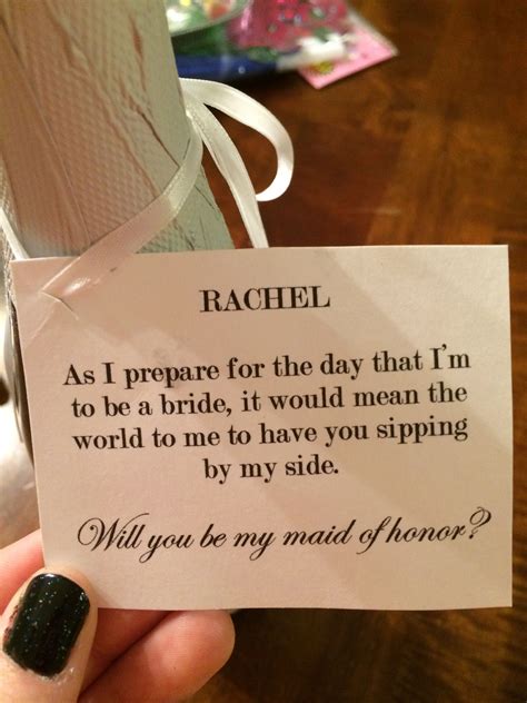 maid of honor proposal template|maid of honor proposal message.